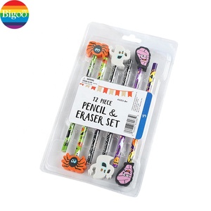 Diseños de Halloween lápiz de madera mixto con Borrador de Halloween <span class=keywords><strong>2d</strong></span> combinado Conjunto personalizado para la escuela y los niños - Product Image 5