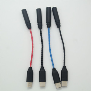 Cable adaptador de audio trenzado tipo C macho a 3,5 mm para teléfonos móviles y periféricos de audio - Product Image 1