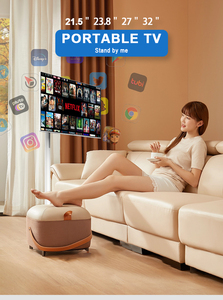 Qunmao tầng thường vụ 32 inch màn hình cảm ứng thông minh TV được xây dựng trong pin loa <span class=keywords><strong>Android</strong></span> TV di động trên bánh xe - Product Image 3