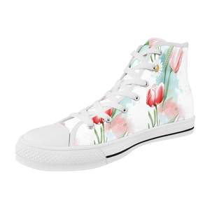 พื้นรองเท้าตาข่ายผ้าแคนวาสสูงของผู้หญิงระบายอากาศได้ดีกันลื่นพื้นในฤดูร้อนฤดูใบไม้ร่วงฤดูหนาว - Product Image 4