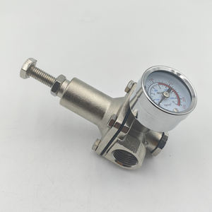 3/8-1/<span class=keywords><strong>2</strong></span> "Zoll vernickeltes druck reduzierendes <span class=keywords><strong>Pilot</strong></span> ventil mit Wasserfluss manometer - Product Image 4