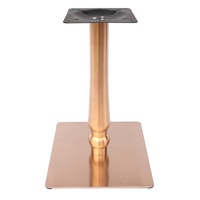 Pieds de meubles commerciaux brossés or rose en acier inoxydable de haute qualité pour table en métal pour une utilisation en plein air dans la chambre d'hôpital