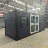 Offre Spéciale – Maison Conteneur Portable de Haute Qualité en Structure Acier, Modèle Plat, Idéale pour Bureau, Dortoir, Camping Extérieur et Remorque