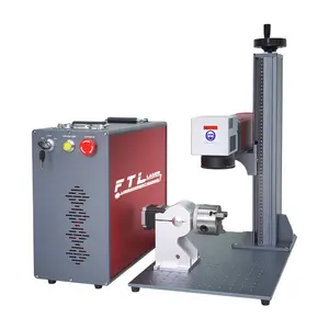 Fiber laser 20w jpt 60w 100w 200w 300w mopa m7, mesin cetak warna serat laser pengukir tag anjing dengan putaran