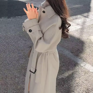 Ohsisa 2025 Nuovo Cappotto Lungo da <span class=keywords><strong>Donna</strong></span> Stile Retrò Caldo e Spesso per Autunno e Inverno - Product Image 1