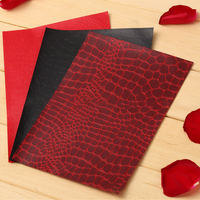 Vente en gros de papier en cuir grain texture crocodile papier gaufré pour emballage cadeau