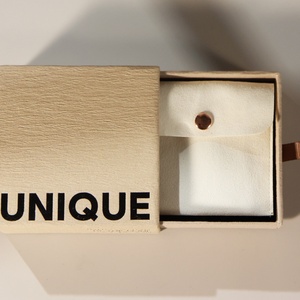 Boîte à bijoux personnalisée recyclable, emballage en papier personnalisé, boîtes à bijoux en carton avec pochette - Product Image 3