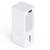 Ventilateur tour de refroidissement numérique en plastique Manggis avec télécommande, oscillation, réservoir d'eau de 600 ml, électrique, emballage cadeau, minuterie domestique
