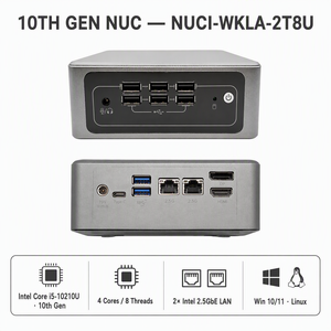 Mini <span class=keywords><strong>PC</strong></span> NUC <span class=keywords><strong>en</strong></span> <span class=keywords><strong>gros</strong></span> Intel i5-10210U i7-10510U 10e génération DDR4 32 Go M.2 NVMe Double 2.5GbE HD DP 4K Mini Ordinateur <span class=keywords><strong>pour</strong></span> <span class=keywords><strong>Bureau</strong></span> à Domicile - Product Image 1