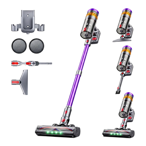 เครื่องดูดฝุ่นไร้สายมอเตอร์ไร้แปรงถ่านพร้อมไฟ LED ตัวกรอง HEPA เครื่องดูดฝุ่นไร้สายแบบพกพาน้ำหนักเบาสำหรับบ้านโรงแรมรถสัตว์เลี้ยง - Product Image 1