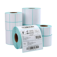 Options de taille d'usine étiquette en rouleau thermique directe personnalisable autocollants en papier adhésif résistant à l'huile étanche Promotion gratuite