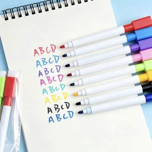 Marcadores de Borrado en Seco No Tóxicos de 8 Colores, Rotuladores Magnéticos para Pizarra Blanca con Borrador para Niños y Estudiantes - Product Image 2