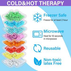 मिनी होंठ के आकार का ठंडा कंप्रेस पोर्टेबल लिप जेल बेड्स दर्द राहत के लिए बर्फ पैक - Product Image 2