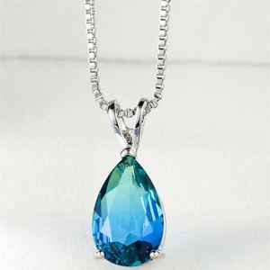 Collar con Colgante Sencillo y Elegante para Mujer, Joyería de Cristal Brillante Clásica y Única en una Cadena de Latón, Nueva Llegada - Product Image 6