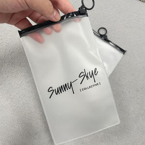 Bolsas de plástico PVC esmerilado con cierre de cremallera para teléfono móvil al por mayor bolsas de transporte para embalaje con logotipo impreso personalizado - Product Image 5