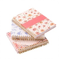 Carnet de notes de luxe personnalisé avec couverture rigide en papier 8,45 x 5,7' – Agenda spirale personnalisé avec logo, 160 pages