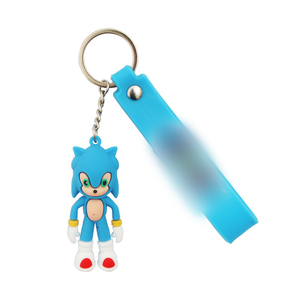 ZY3222C <span class=keywords><strong>Llavero</strong></span> de <span class=keywords><strong>Sonic</strong></span> de Dibujos Animados en 3D, <span class=keywords><strong>Llavero</strong></span> de Goma Barato al por Mayor, Adorno para Mochila, Muñeco para Niñas, Adolescentes y Niños - Product Image 5