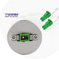 NEOFIBO HD-2.50MM 2.5mm Embout en céramique 125mm Disque en plastique pour polisseuse d'angle Fixation de polissage à fibre optique manuelle