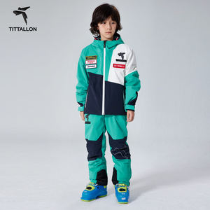 بدلة تزلج قابلة للتنفس سترة تزلج جبلية للتزلج في الهواء الطلق سترة ثلوج عصرية طقم سراويل المشي لمسافات طويلة - Product Image 4