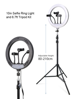 Lampu Ring Fotografi Profesional 12 Inci, Lampu Fotografi Profesional, Lampu Riasan Kecantikan Ponsel Siaran Langsung dengan Waktu