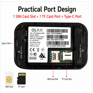 Routeur WiFi <span class=keywords><strong>mobile</strong></span> 4G LTE OLAX MF982 à charge rapide, 150 Mbps, MiFi, batterie 3000 mAh, écran LCD avec port Type-C pour les voyages internationaux - Product Image 4