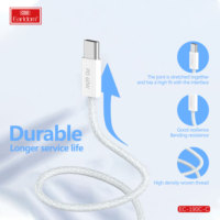 Earldom 1M 60W Cable trenzado de nailon Super carga Pd tipo-c a tipo-c para iPad iPhone 15 Pro Mac nuevo IOS ordenador Compatible