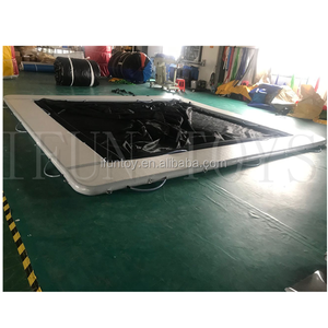 2m de profundidad inflable muelle flotante malla mar piscina DWF flotador agua isla yate piscina con tumbona equipo de juego de agua - Product Image 6