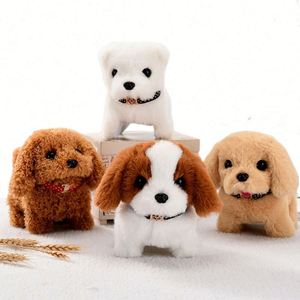 Cachorro Electrónico de Simulación, Juguete de Peluche Súper Suave, Ladra y Mueve la Cola, Control por Batería, Diseño de Dibujos Animados, Lindo, en Bolsa OPP - Product Image 1