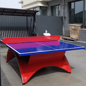 <b>Foldable</b> <b>Table</b> Tennis <b>Table</b> Outdoor Home Use Blue Red Design Large Size - Product Image 3