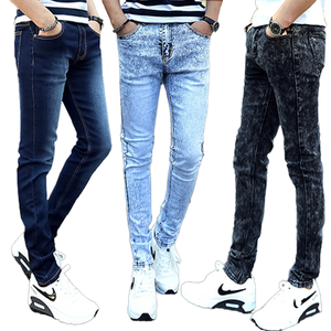 Jeans skinny élastiques de haute qualité pour hommes Simple Designer décontracté mode pantalon respirant doux Denim crayon léger pour l'été - Product Image 3