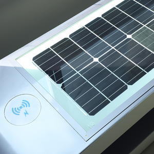 Solar Powered <b>Bench</b> With Wireless Charging Bluetooth Speaker Wifi Outdoor Park Patio <b>Bench</b> Modern Design <b>Metal</b> Frame Eco - Product Image 3