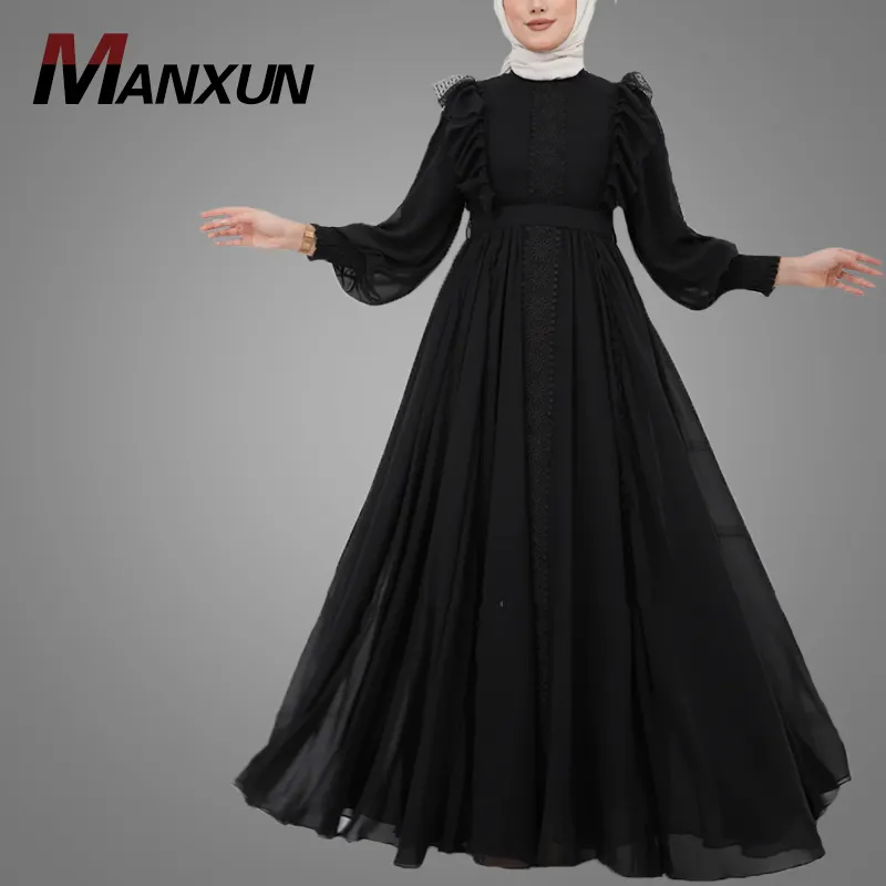 2021High Quality New Fashion Design Modern Women Islamic Clothing muslimah Abaya Dress Jubah Fancy Dubai Abaya