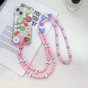 In coloratissimo Love Cloud Beads per telefono cellulare catena a catena a tracolla fiocco di fascia alta fiore perla perla perla Love catena corda - Product Image 2