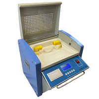 Probador de voltaje de avería de aceite de transformador electrónico ASTM D877 Probador de fuerza dieléctrica de aceite aislante BDV y aceite