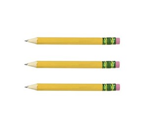 Mini Cute HB#2 Wooden Golf Pencil with <b>Eraser</b> Top Standard Pencils in Bulk for Kids School Office Use - Product Image 2