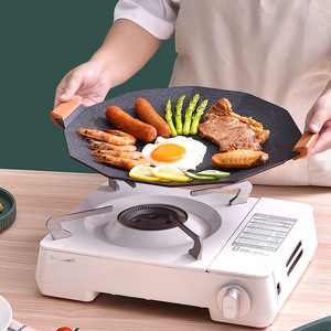 Portable Outdoor Camping Grill Pan Non-Stick Maifan Stone Cookware For Picnic And Grilling - Product Image 1