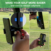 Zéro tarif USA entrepôt livraison gratuite chariot de Golf magnétique support de montage de téléphone 360 rotatif pour pare-brise de tableau de bord