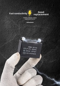 <span class=keywords><strong>Condensateur</strong></span> de ventilateur de climatiseur CBB61 1/1.5/2/2.5/3/3.5/<span class=keywords><strong>4</strong></span>/<span class=keywords><strong>4</strong></span>.5/5/6/8UF <span class=keywords><strong>Condensateur</strong></span> de démarrage 450V - Product Image 3