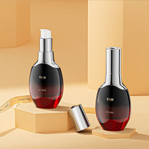 Botol Kaca Mewah 30ml 50ml Unik untuk Kosmetik, Losion, dan Perawatan Kulit, Dapat Diisi Ulang untuk Krim Wajah dan Serum - Product Image 3