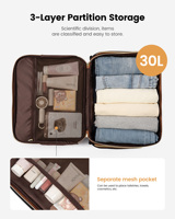 LOVEVOOK Wholesale 2025 Trending Designer Sacs à roulettes Valise à main avec multi-poches roulantes 17in Women Laptop Bag