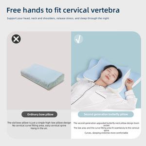 Oreiller moderne en mousse à mémoire de forme écologique <span class=keywords><strong>pour</strong></span> un sommeil sain, soutien cervical géométrique, compagnon idéal <span class=keywords><strong>pour</strong></span> les couples au lit - Product Image 6