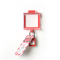 Housse de protection permanente pour interrupteur mural E-Stop en plastique transparent Boyue avec colle fixe pour cylindres de serrure