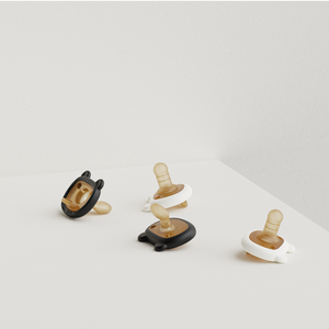 Juego de 2 piezas de lujo con patrón de animales, chupete de silicona de grado alimenticio para bebés de 0 a 12 meses, productos para bebés HE o SHE - Product Image 2