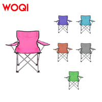WOQI vente en gros personnalisé moderne fer Compact Portable Barbecue pêche chaise de plage extérieur pliant Camping