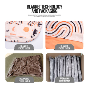 Couverture en flanelle épaisse, tissus doux, couvertures portables, couverture imprimée double face, peluche pour l'hiver - Product Image 3
