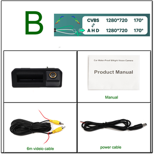 Caméra de <span class=keywords><strong>recul</strong></span> de voiture de véhicule spécial 170 degrés AHD 1080P pour <span class=keywords><strong>Audi</strong></span> <span class=keywords><strong>Q2</strong></span> Q2L Q5L A5 Skoda Karoq KODIAQ Cayenne Polo Bora - Product Image 4