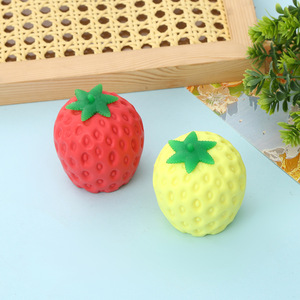 New Strawberry Bunny Squishy Ball Toy Stretch Relief Mesh Squishy Ball <strong>Grape</strong> Ball Squeeze Toy for Kids - Product Image 4