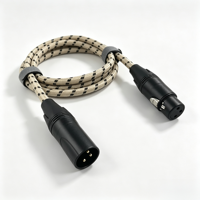 Câble audio OEM haute puissance à conducteur en cuivre, 3 broches XLR mâle-femelle, gaine tressée, pour haut-parleur multimédia, microphone, éclairage de scène