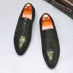 Zapatos Oxford Formales de Cuero Oscuro para Hombre, Zapatos de Vestir con Cordones y Puntera de Piel de Cocodrilo, Mocasines Hechos a Mano para Hombre - Product Image 2