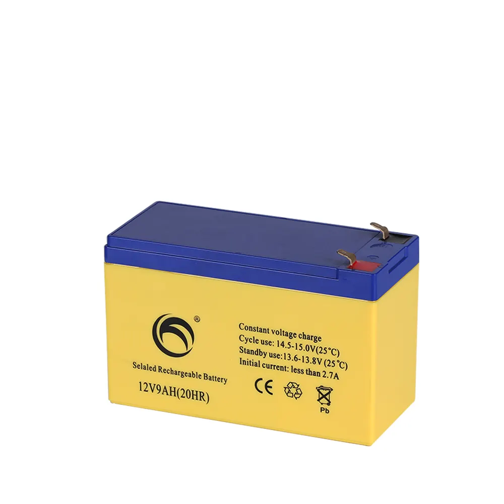 Direct Factory E-Toys Battery 12v 9ah Flashing Lights Deep Cycle Lead Acid Rechargeable Battery